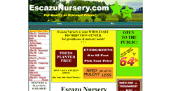 Desktop Screenshot of escazunursery.com